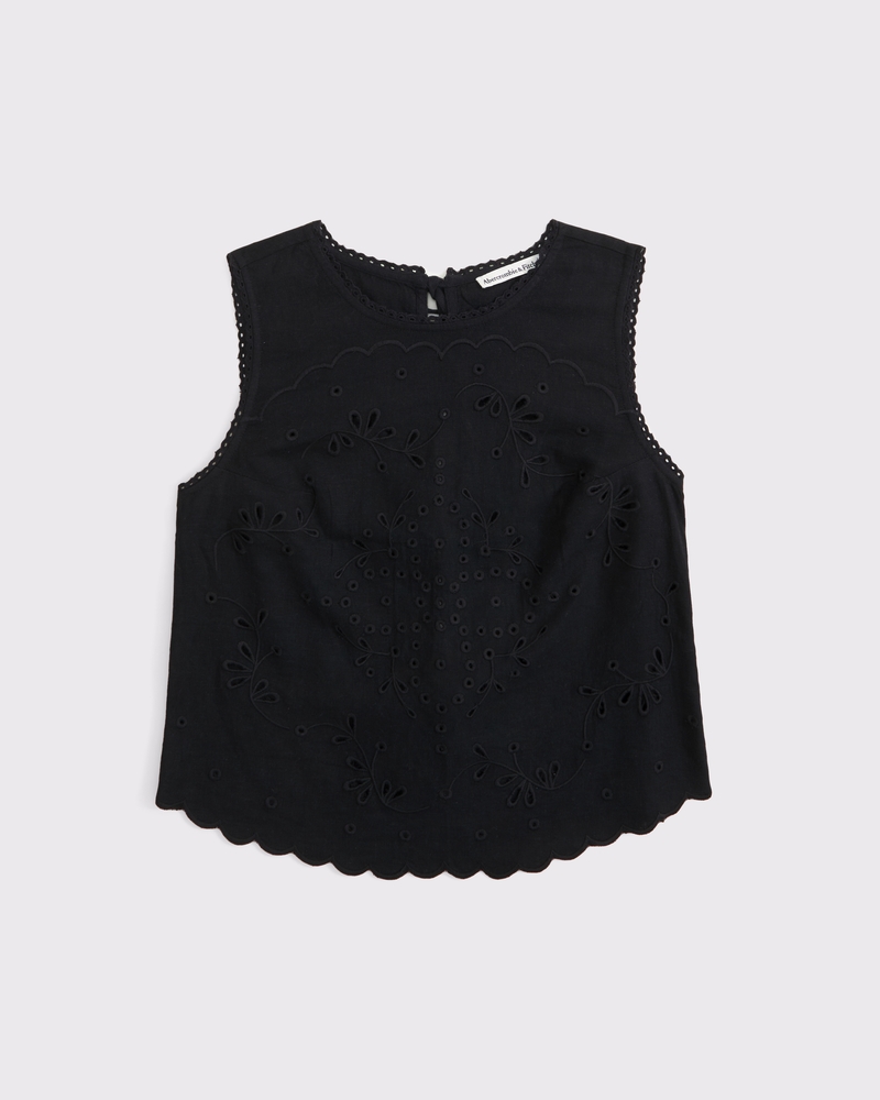 Abercrombie linen tie-back top and Scarlett skort matching set