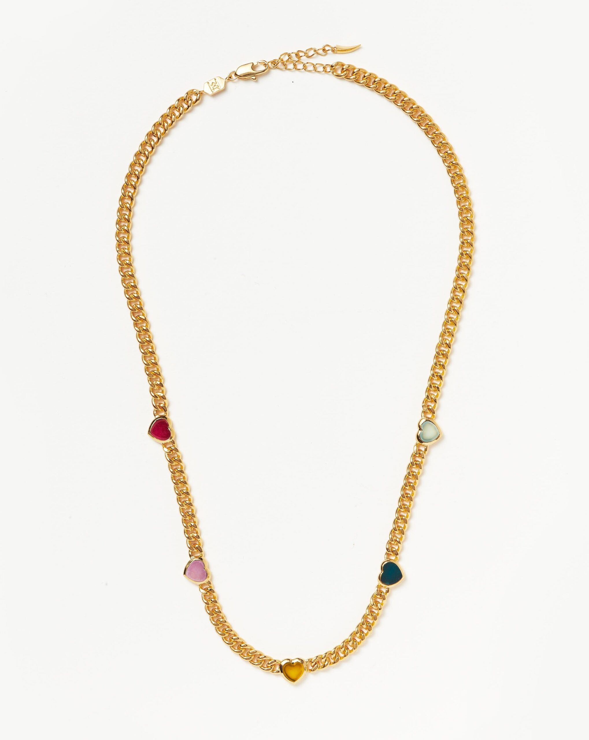 Colorful gemstone charm necklaces build your own under $200