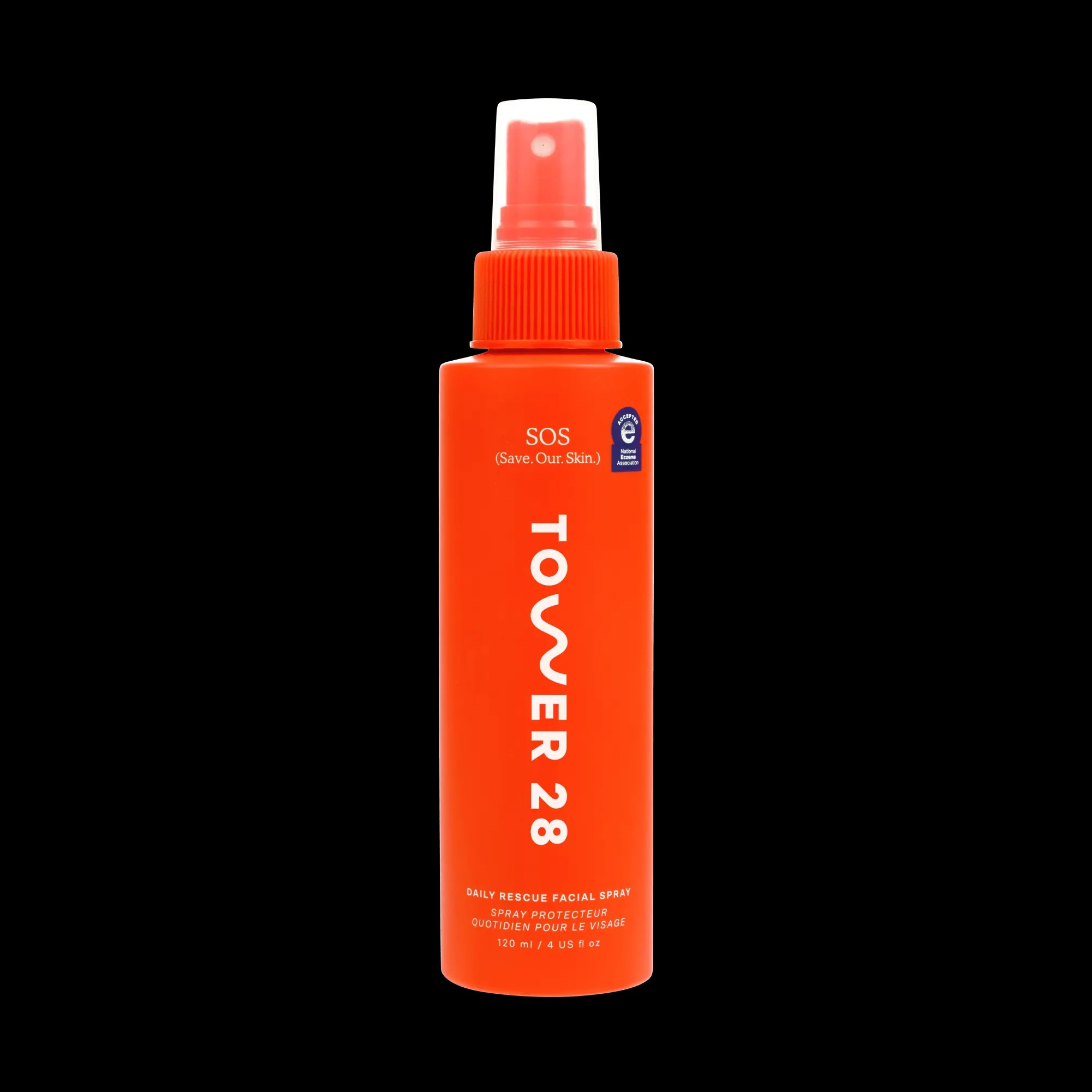 Cooling face mist for new moms in summer - Tower 28 SOS fragrance-free facial spray