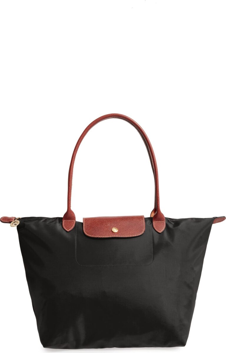 Longchamp Large Le Pliage nylon tote bag long handle