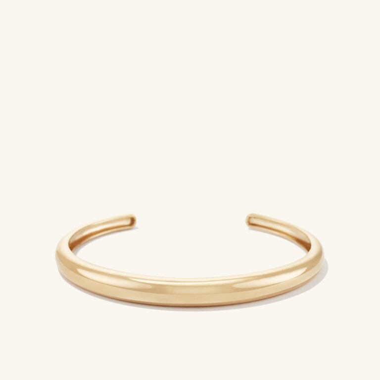 Sculptural gold vermeil cuff bracelet, summer 2026 jewelry