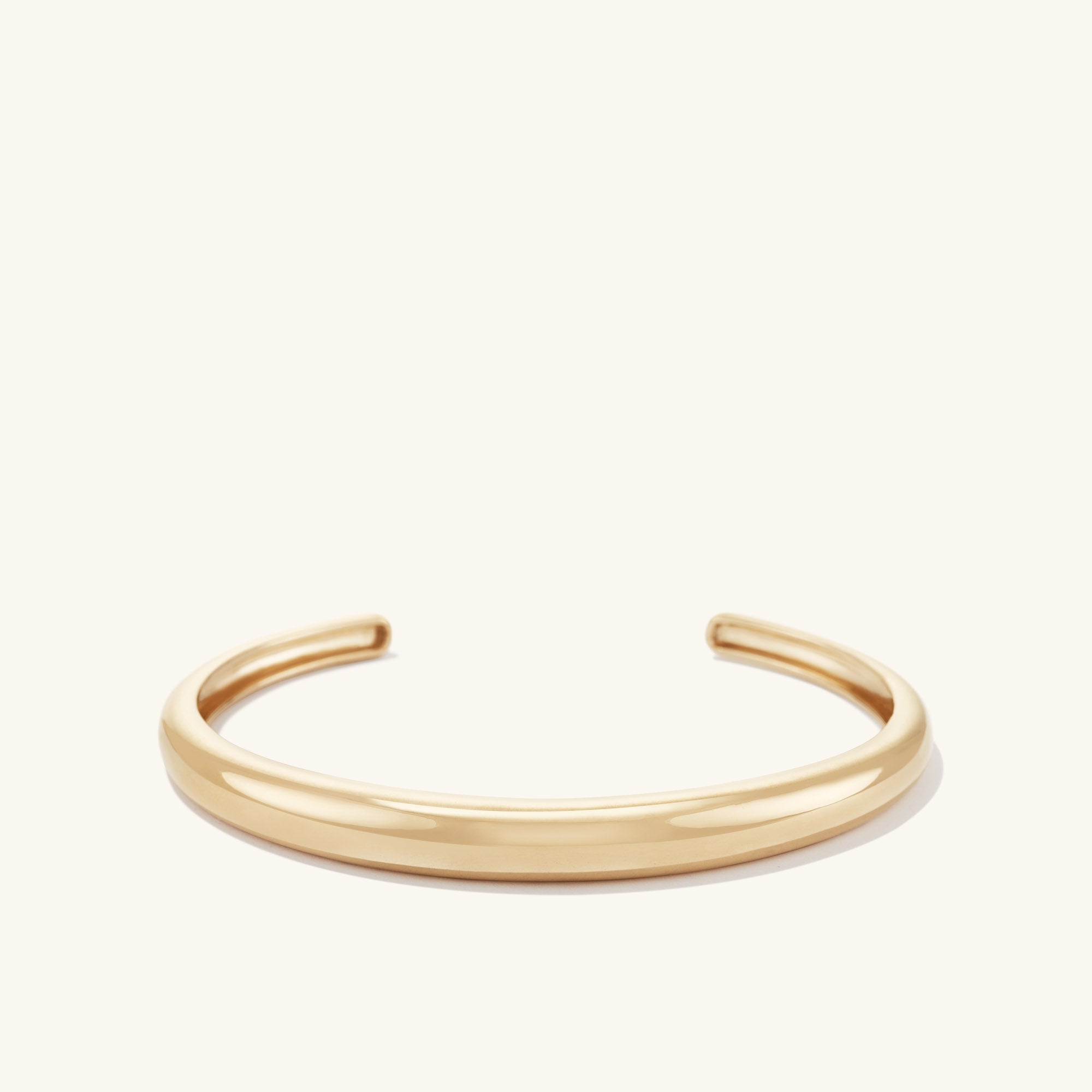 Sculptural gold vermeil cuff bracelet, summer 2026 jewelry