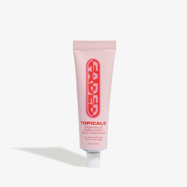 Topicals Faded dark spot serum bottle on white