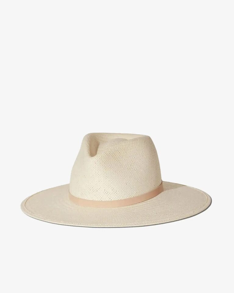 Janessa Leone Sherman packable straw fedora natural