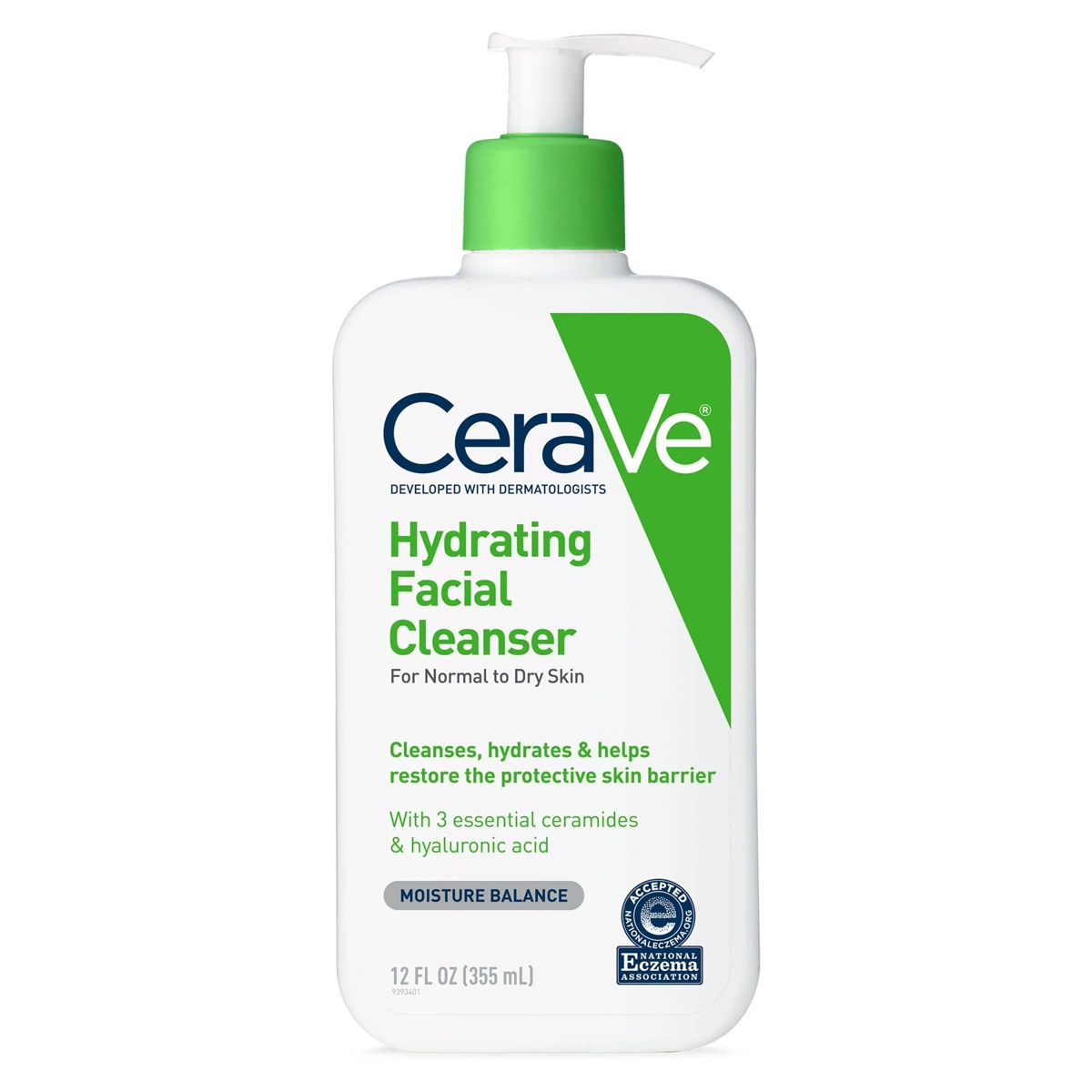 CeraVe Hydrating Facial Cleanser bottle, gentle cleanser for tween skin