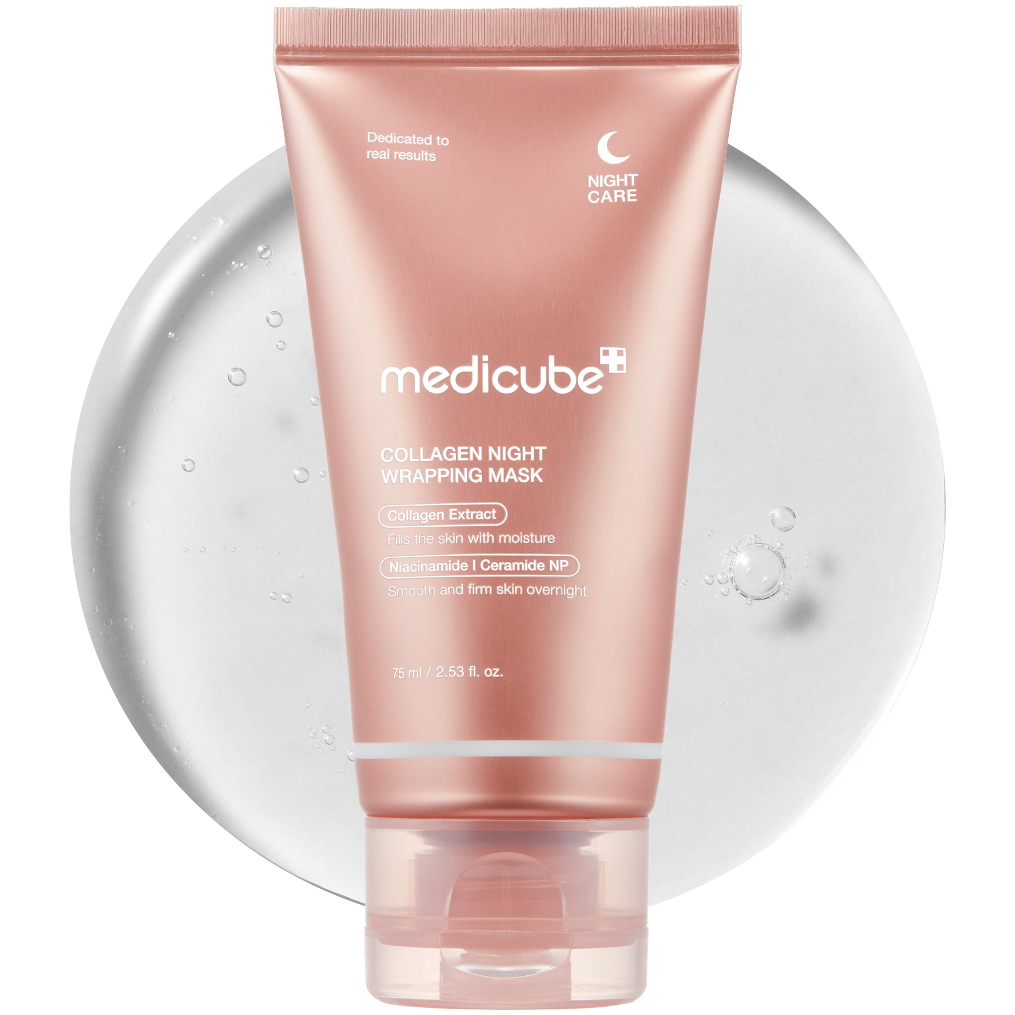 Medicube Collagen Night Wrapping Mask tube on clean background