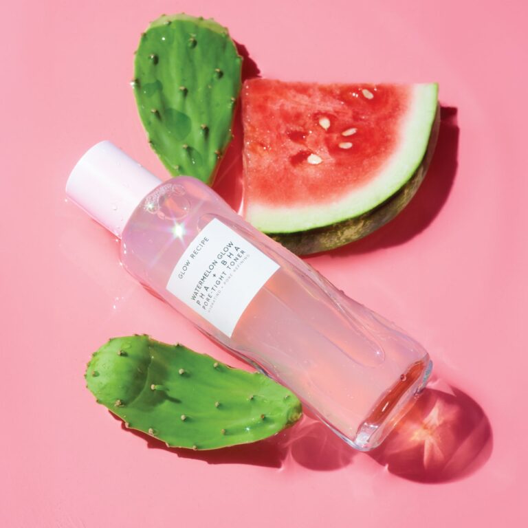 Glow Recipe Watermelon Glow PHA+BHA pore-tight toner, a top gentle exfoliating acid pick under $40