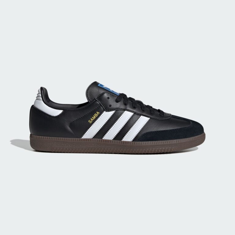 adidas Samba OG black white retro sneaker side profile