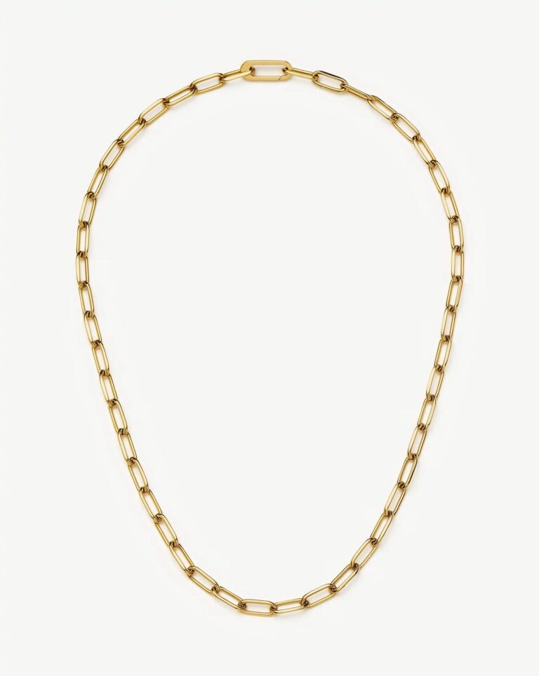 Statement gold chain necklaces under $150 for young professional women
