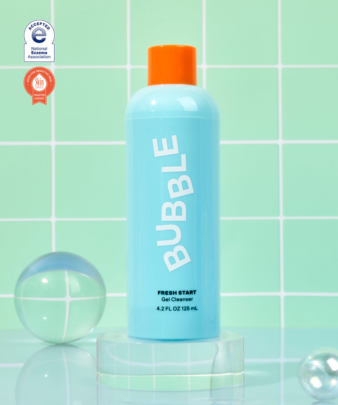 Bubble Skincare Fresh Start Gel Cleanser bottle for tweens and teens