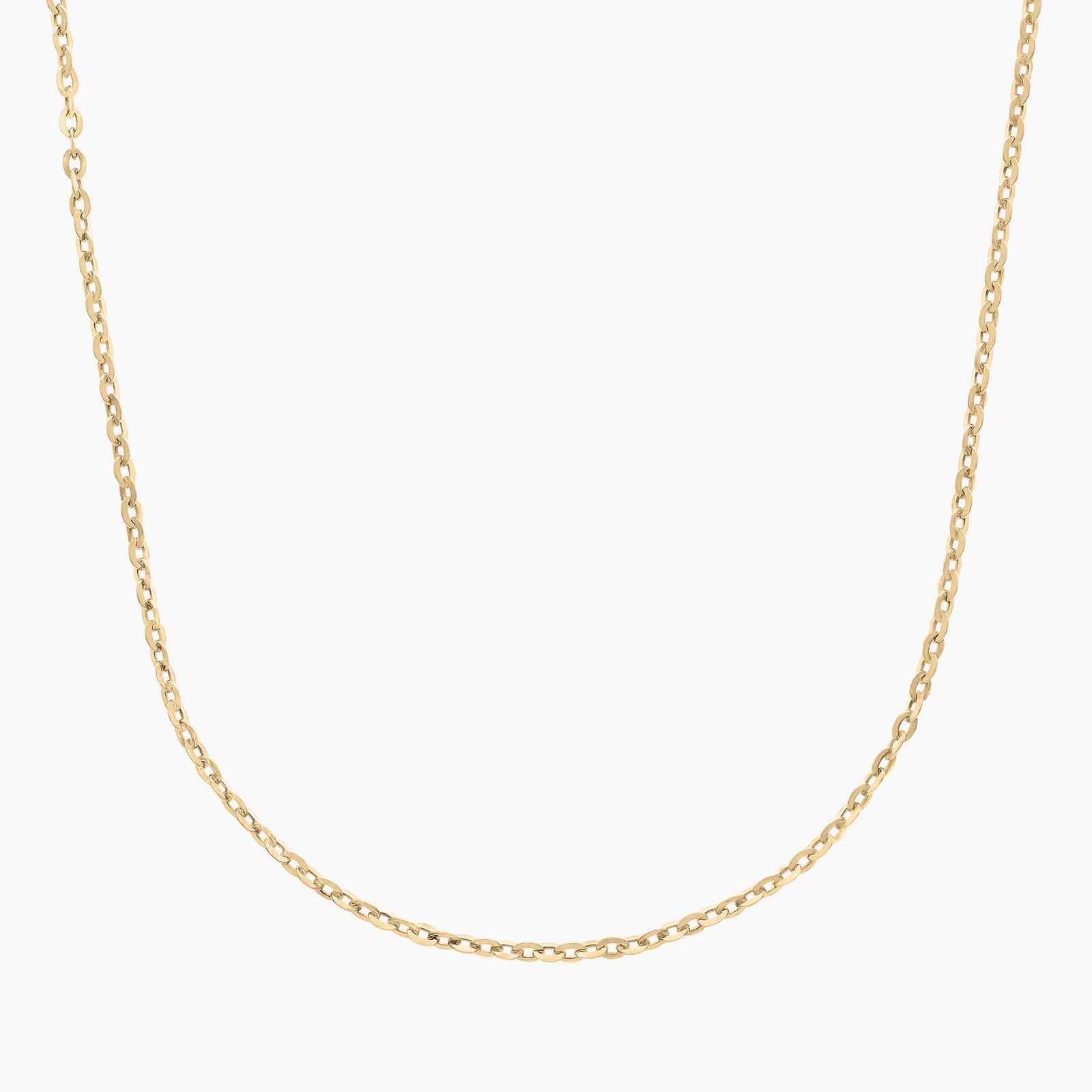 Blue Nile 16 inch cable chain 14k yellow gold necklace