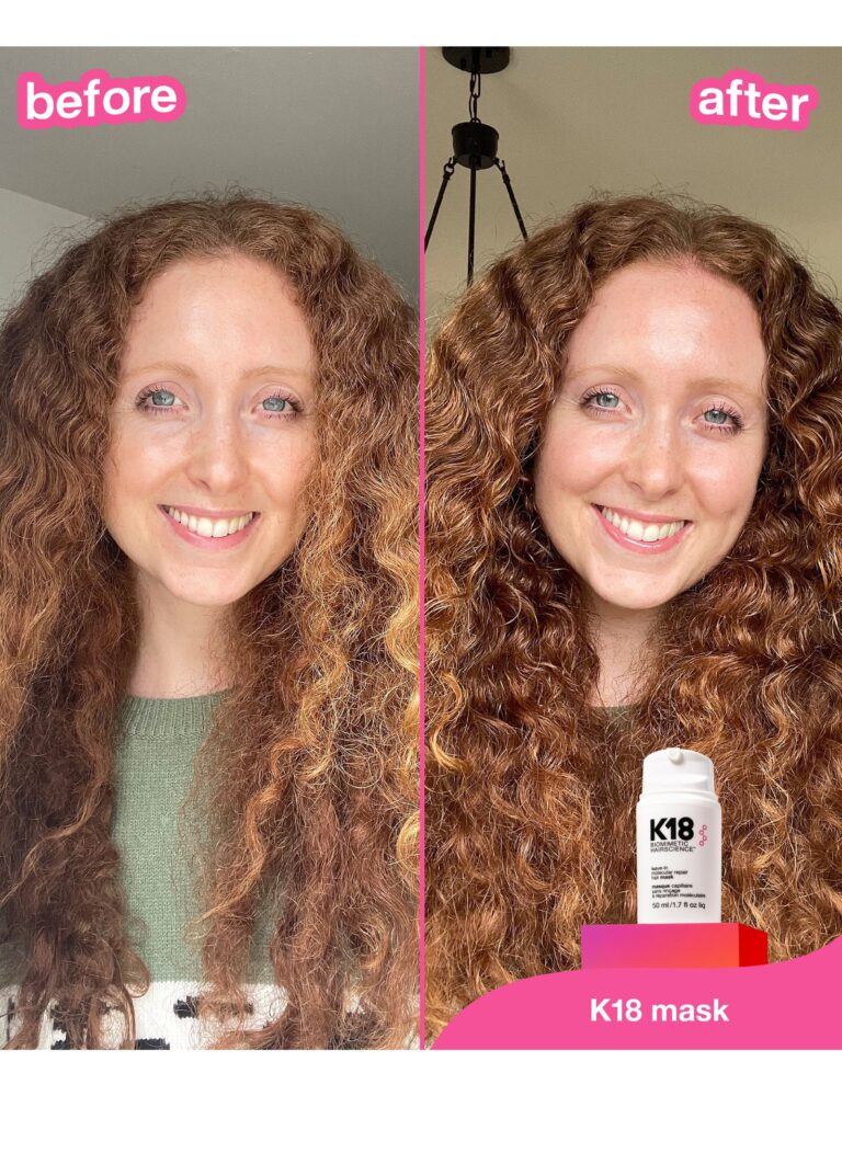 Bond-repair hair treatment routine flat lay for damaged and postpartum hair