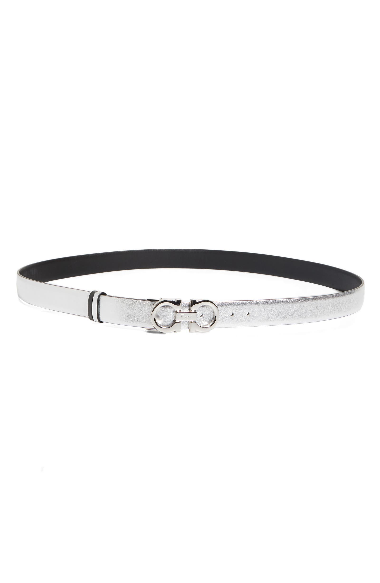 Ferragamo reversible Gancini calfskin designer belt under $500 for fall